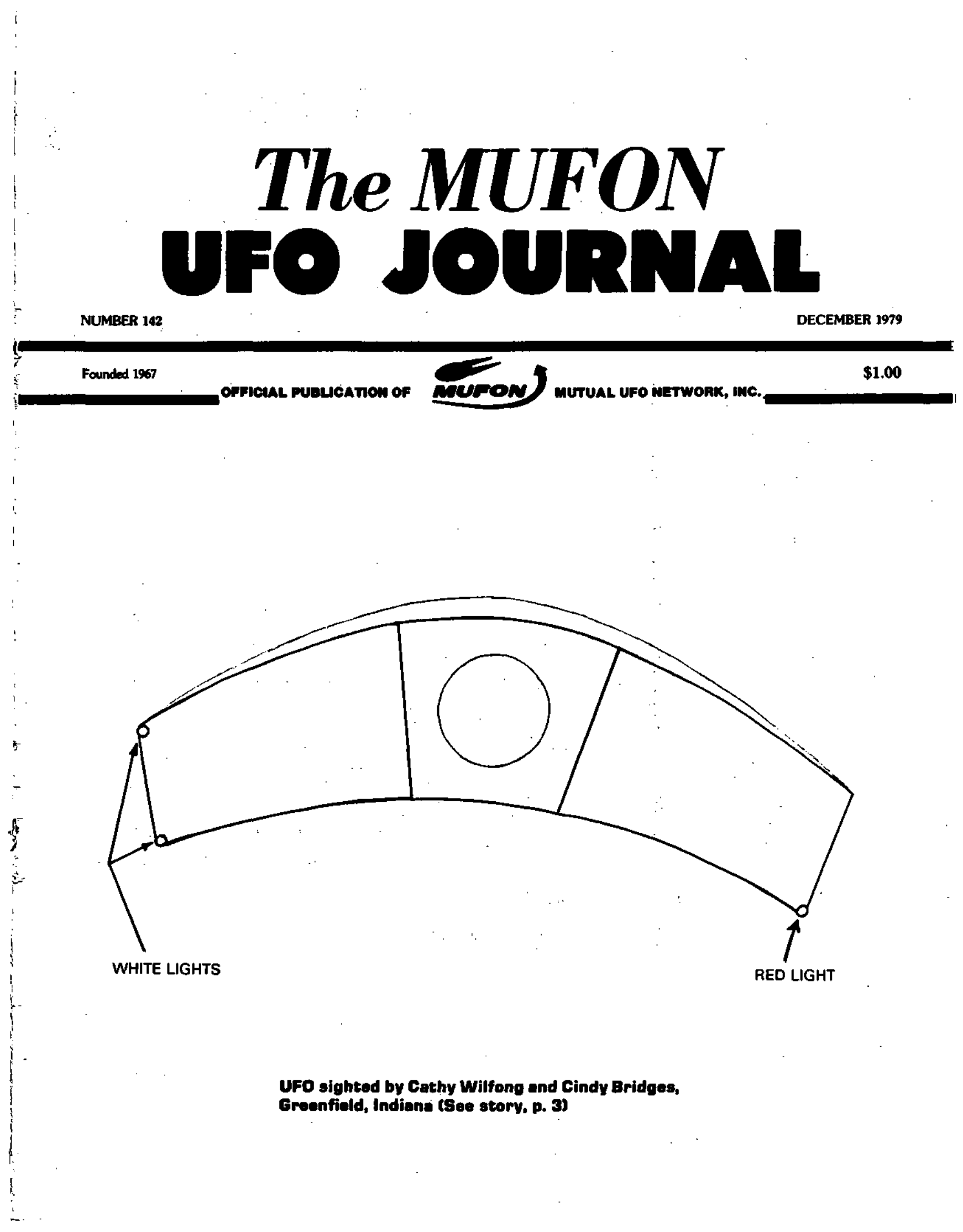 Complete text and images from the MUFON UFO Journal - 1979 12. December issue of the MUFON UFO Journal.
